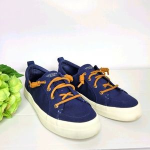 Sperry Crest Vibe Canvas Sneakers Navy 9